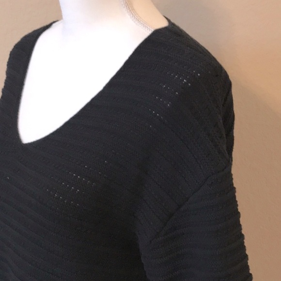 GAP 3/4 Sleeve Black Cotton Sweater - Picture 6 of 13